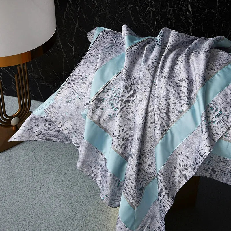 Elegant Geometric 4-Piece Pima Cotton Bed Sheet Set Julia M Home & Kitchen