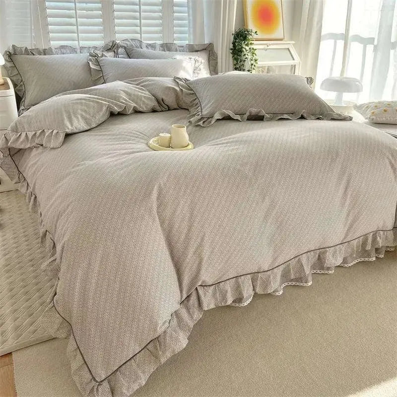 Ruffles Duvet Cover - 400TC Thread Count - Julia M LifeStyles