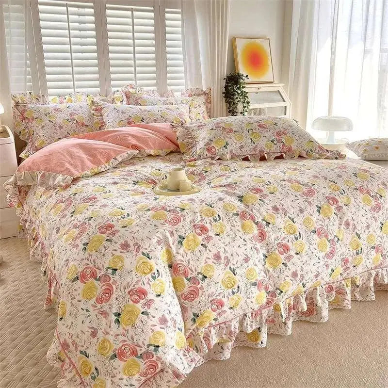 Ruffles Duvet Cover - 400TC Thread Count - Julia M LifeStyles