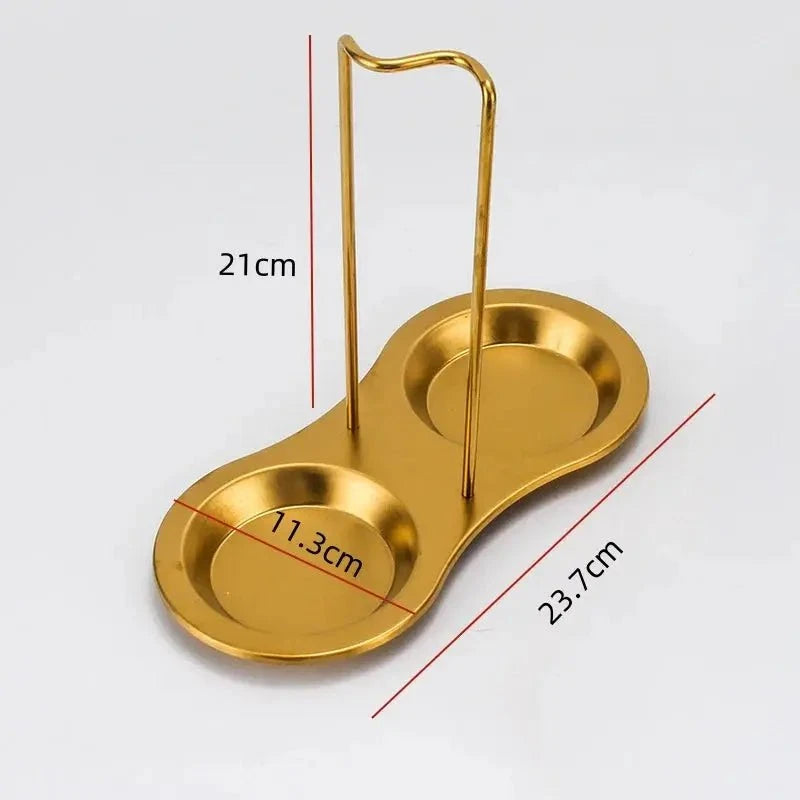 Gold Plated Stainless Steel Hot Pot Ladle & Soup Spoon - Julia M LifeStyles
