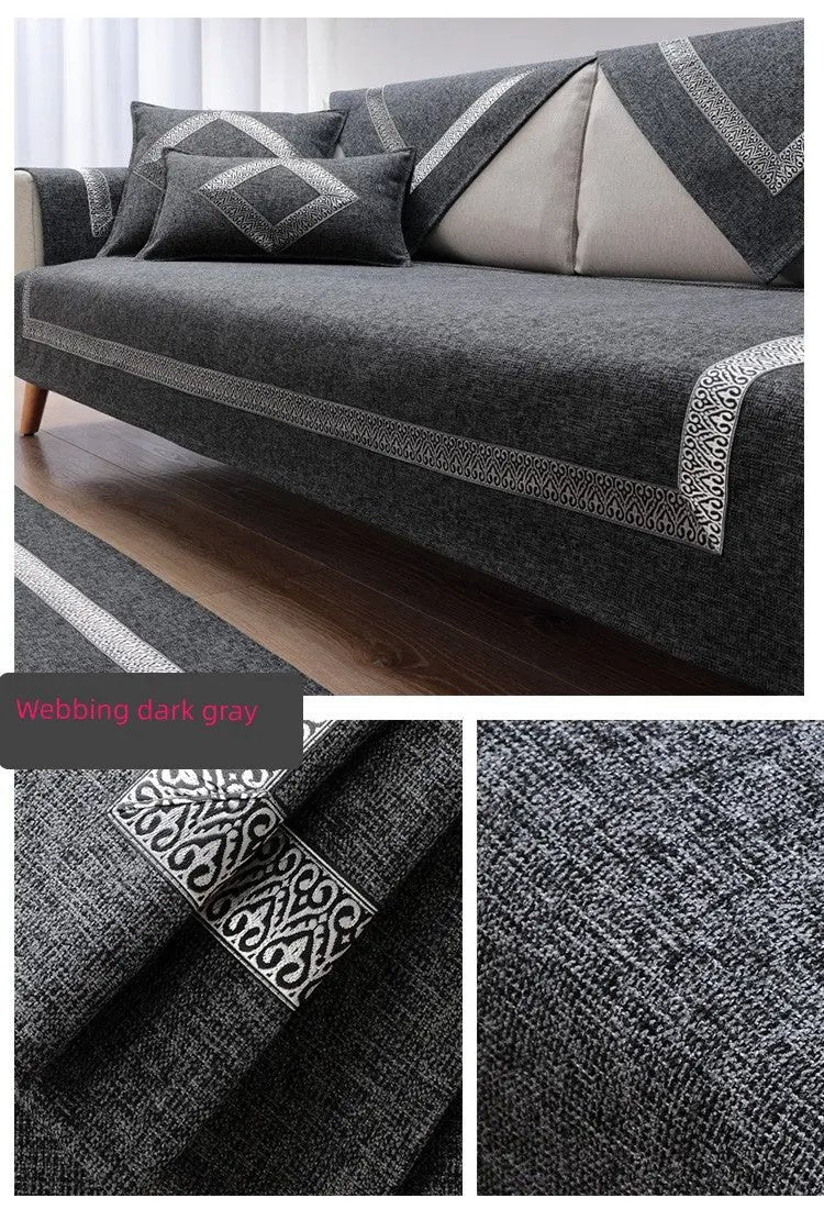 Neutral Non-Slip Sofa Cushion Cover for Modern Living Rooms - Julia M LifeStyles