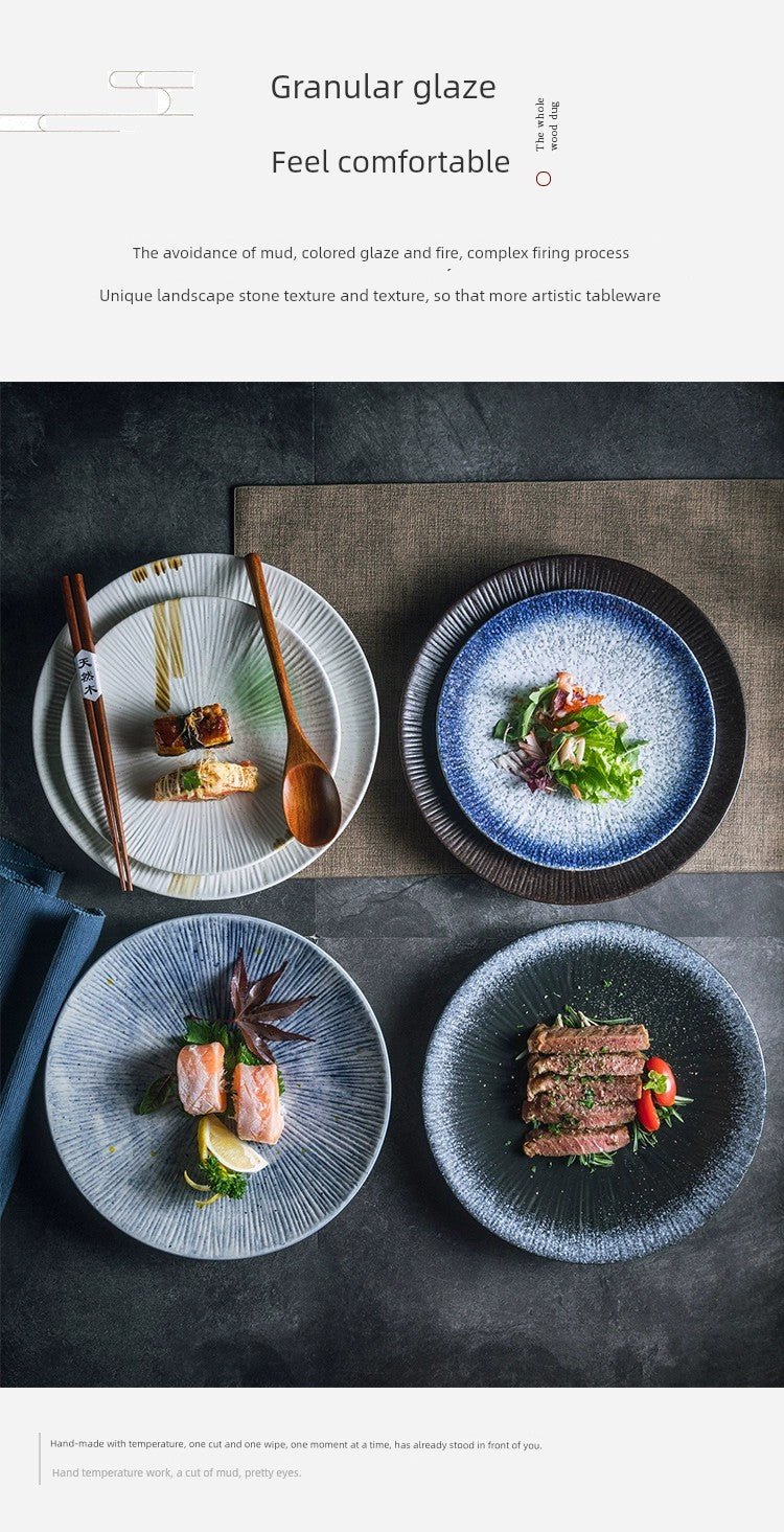 Classy For Home Ceramic Steak Western Food Underglaze Plate - Julia M LifeStyles