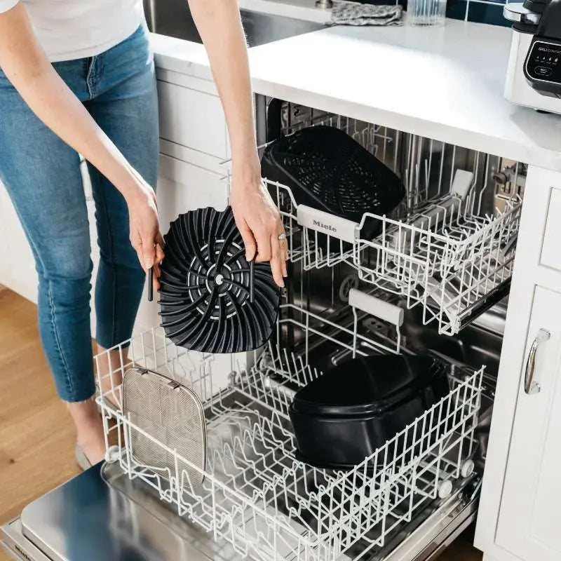 Air Fryer, 5-in-1 Indoor Electric Grill, Roast, Bake & Dehydrate - Programmable, Kitchen Appliances, Black/Silver, Air Fryer - Julia M LifeStyles