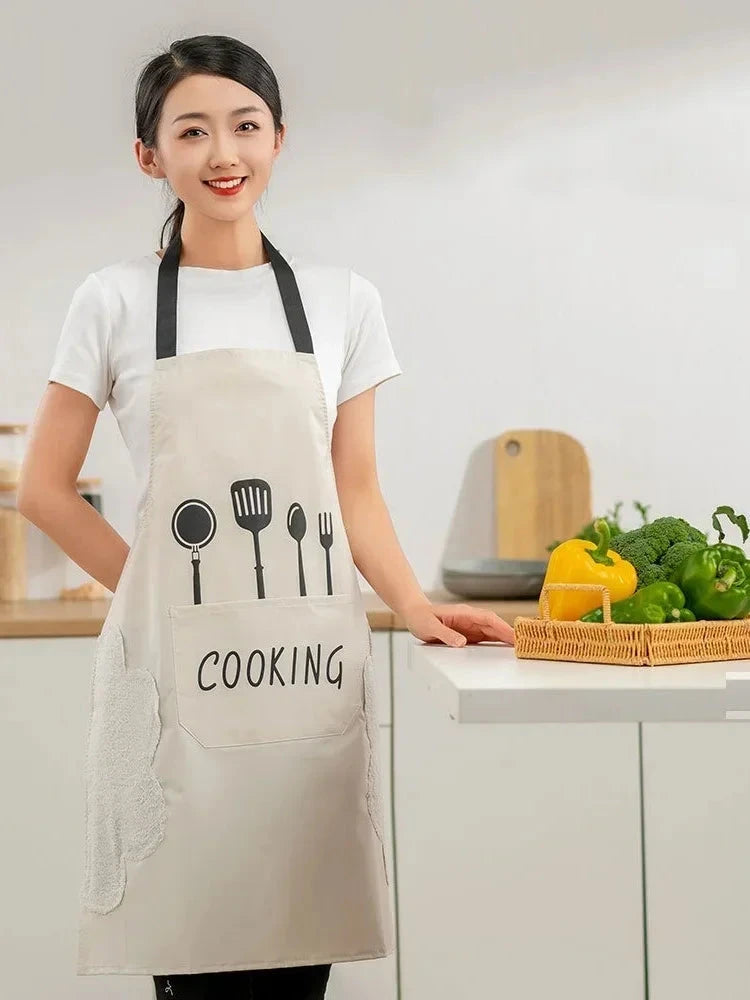 Universal Waterproof Oilproof Sleeveless Cooking Apron for Men and Women Julia M Home & Kitchen