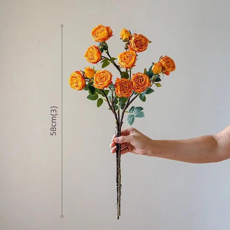 Cuddly Culvert Artificial Rose Bouquet for Elegant Home Décor - Julia M LifeStyles