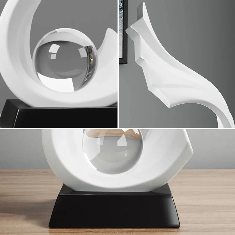 WaveStatue Crystal Ball - Nordic Style Home Decor - Julia M LifeStyles