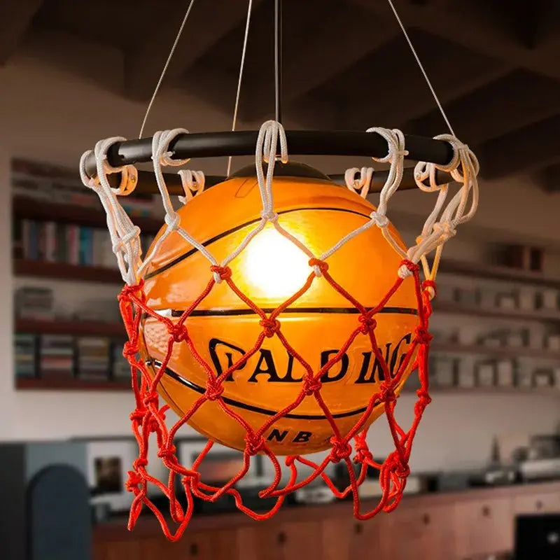 Retro Basketball Pendant Lamp for Sports-Themed Decor - Julia M LifeStyles