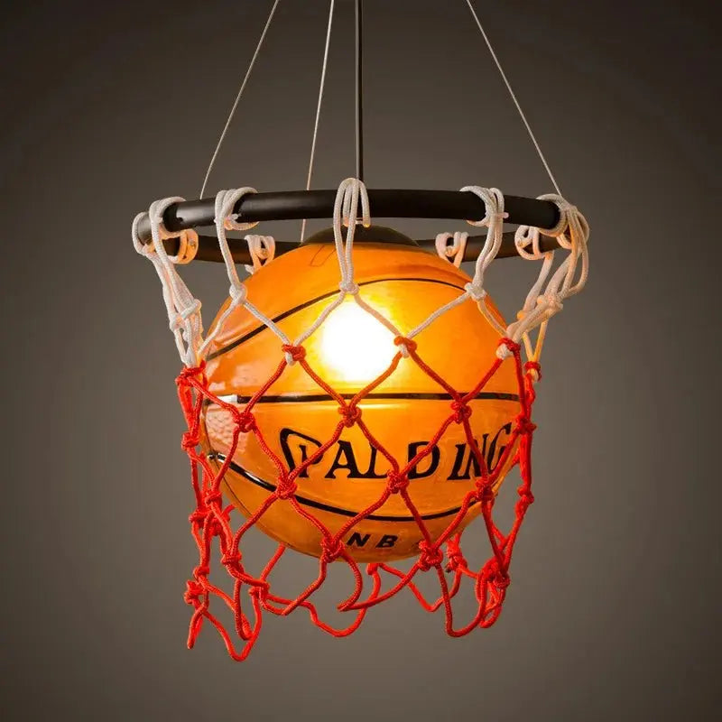 Retro Basketball Pendant Lamp for Sports-Themed Decor - Julia M LifeStyles
