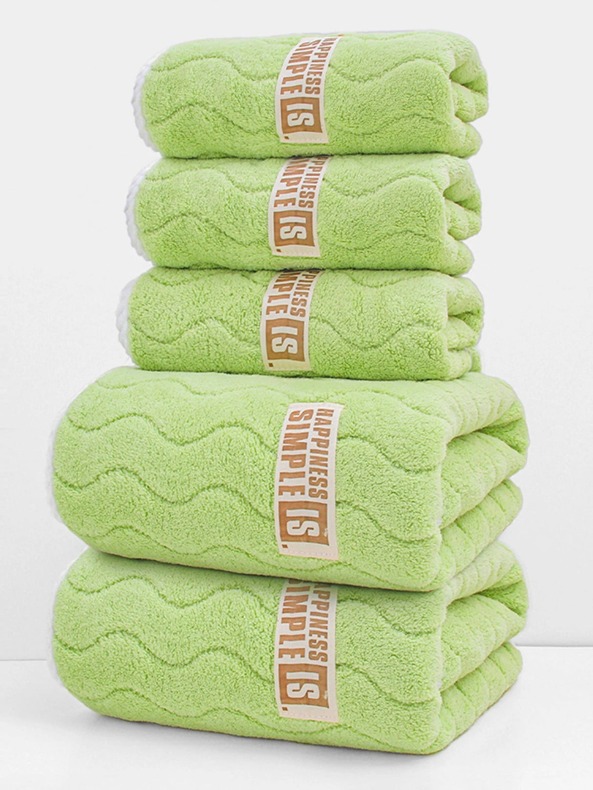 Julia M Lifestyles 5-Piece Coral Velvet Towel Set - Quick-Dry Bath & Hand Towels - Julia M LifeStyles