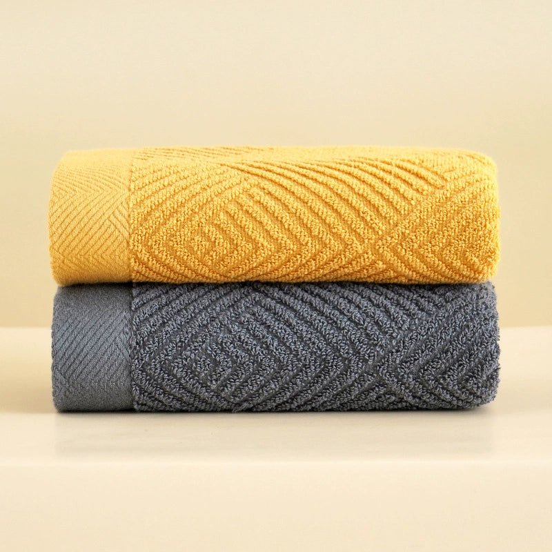 Couple Soft Absorbent Long Velvet Plain Towel Pure Cotton - Julia M LifeStyles