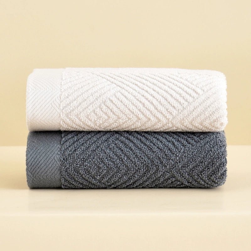Couple Soft Absorbent Long Velvet Plain Towel Pure Cotton - Julia M LifeStyles