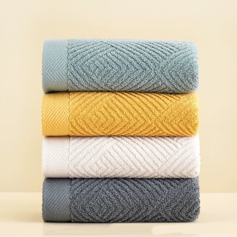 Couple Soft Absorbent Long Velvet Plain Towel Pure Cotton - Julia M LifeStyles