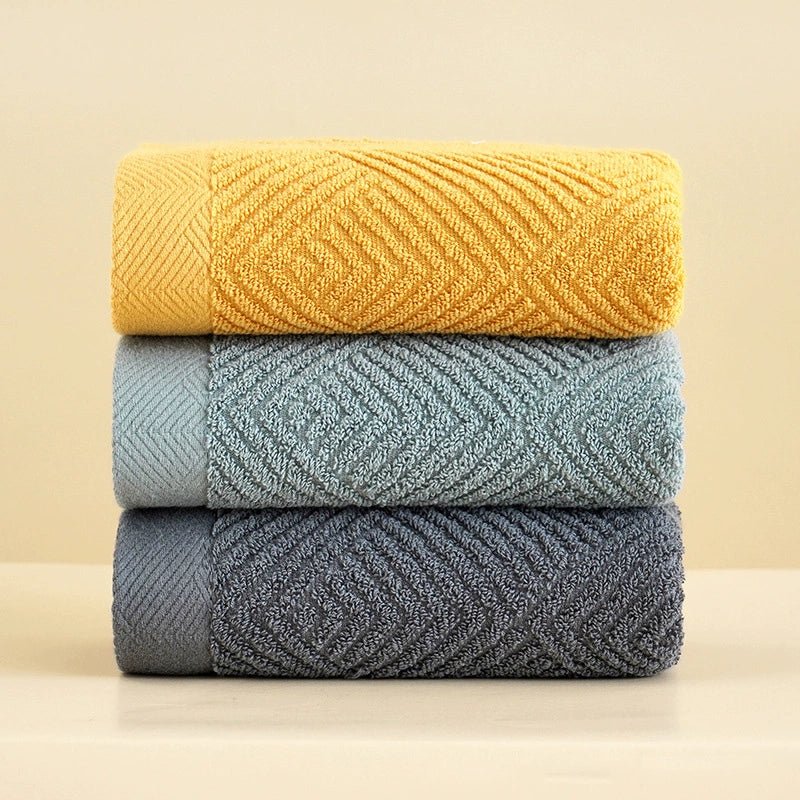 Couple Soft Absorbent Long Velvet Plain Towel Pure Cotton - Julia M LifeStyles