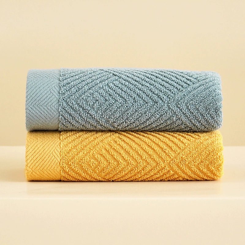 Couple Soft Absorbent Long Velvet Plain Towel Pure Cotton - Julia M LifeStyles