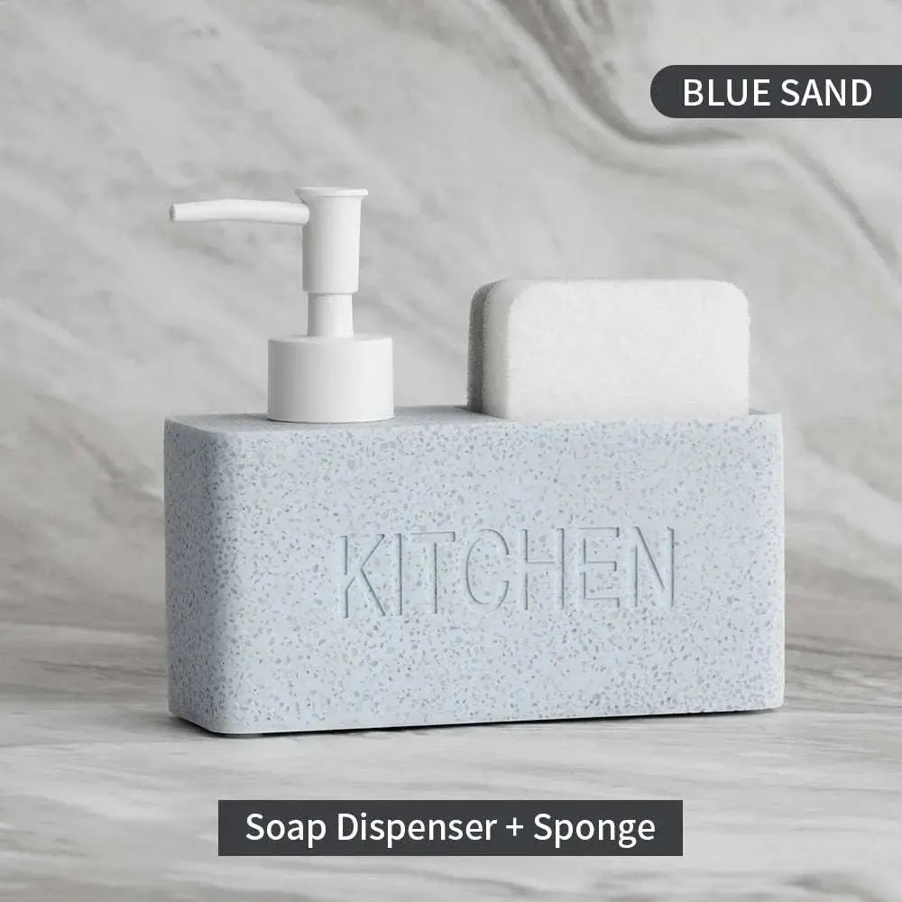 Kitchen Essentials Soap Dispenser and Sponge Storage Set - Julia M LifeStyles