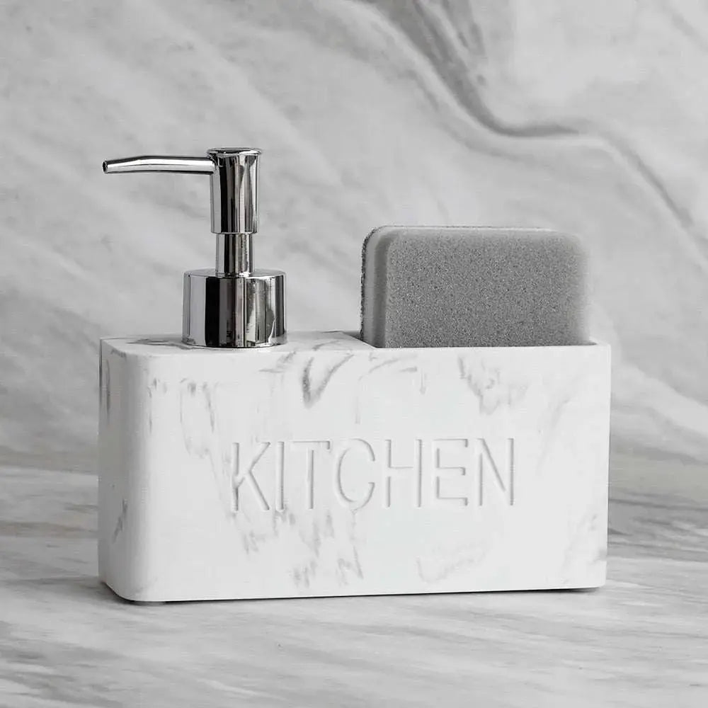 Kitchen Essentials Soap Dispenser and Sponge Storage Set - Julia M LifeStyles