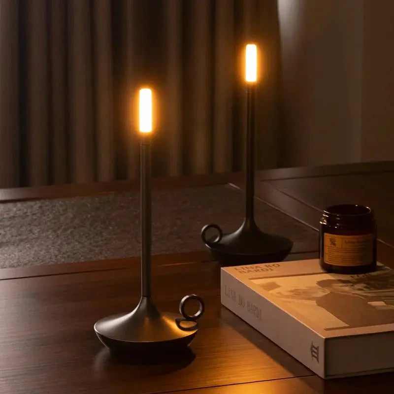 Table lamp for bedroom Rechargeable Wireless touch lamp Camping candle Creative lamp rechargeable USB-C desk lamp - Julia M LifeStyles