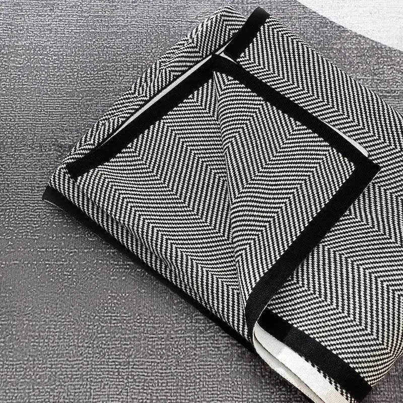 Nordic Ins Style Knitted Blanket Casual Sofa Cover Blanket Plane Office Nap Camping Leisure Soft Shawl Blanket Small Bed Cover Julia M Home & Kitchen