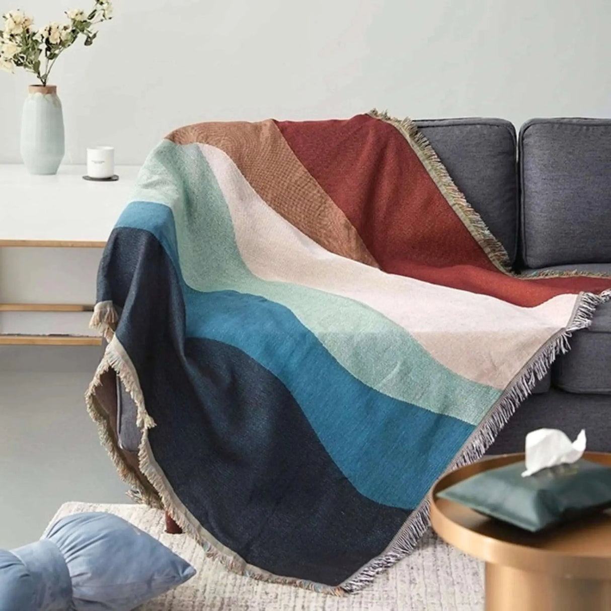 Boho Chic Cotton Blanket - Julia M LifeStyles