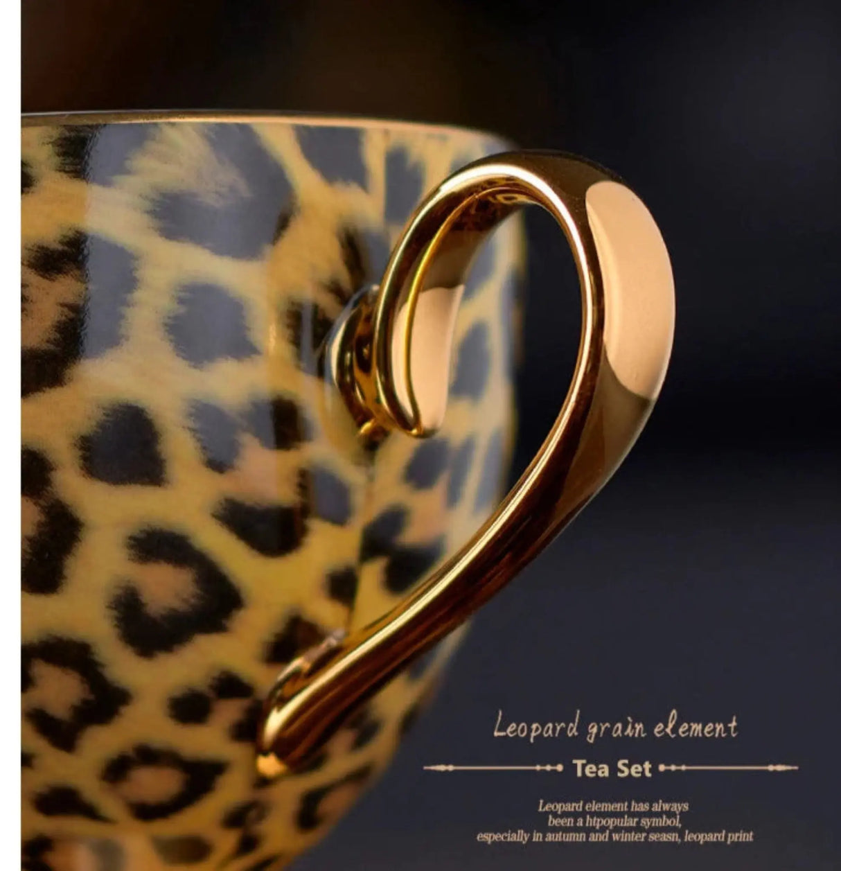Freeson Leopard Print Luxury Bone China Coffee & Tea Set - Julia M LifeStyles