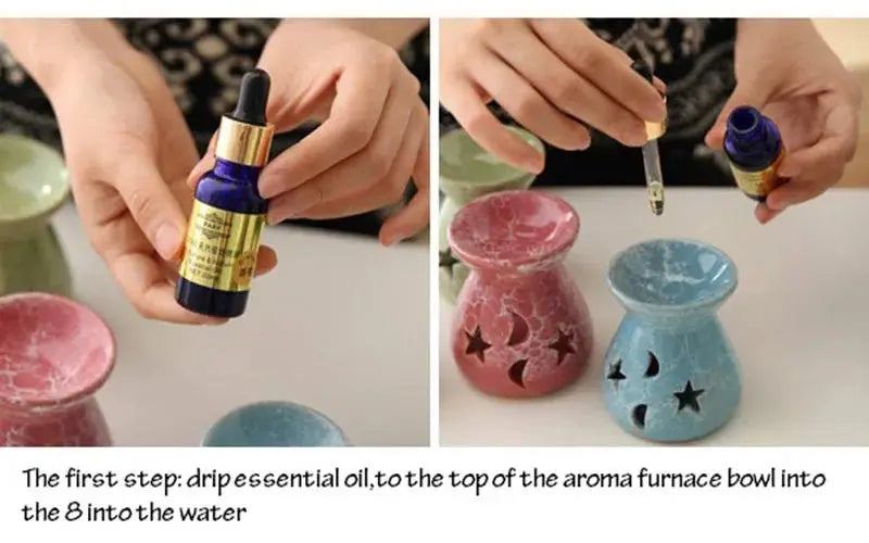 Ceramic Aromatherapy Lamp – Romantic Essential Oil Burner - Julia M LifeStyles
