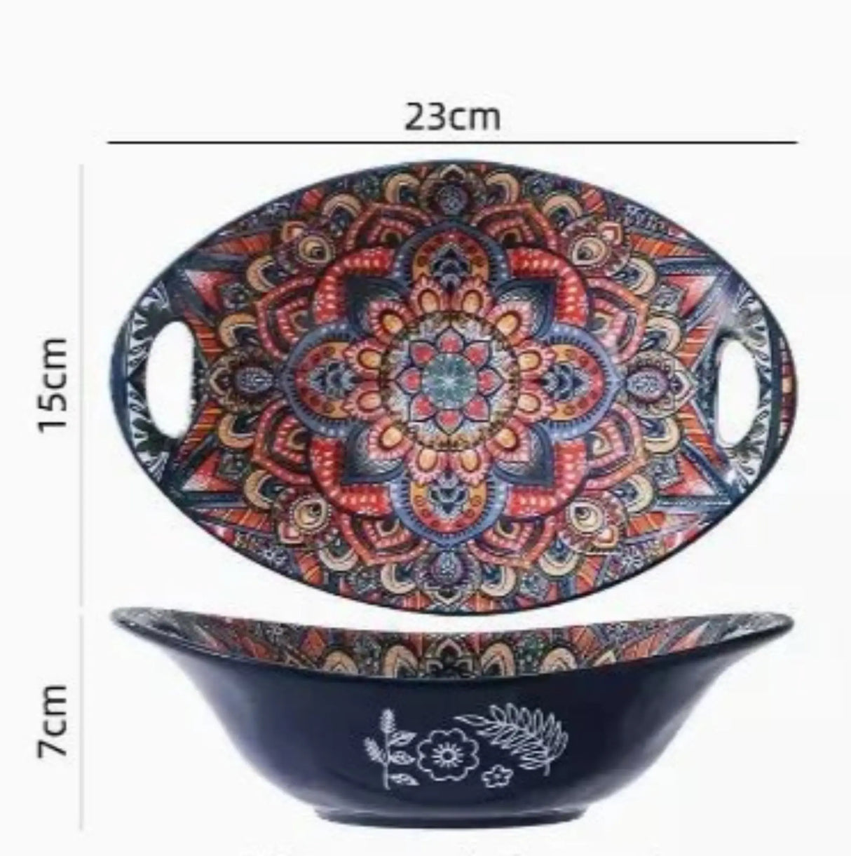 New Bohemian Style Ceramic Household Dishes with Handles - Julia M LifeStyles