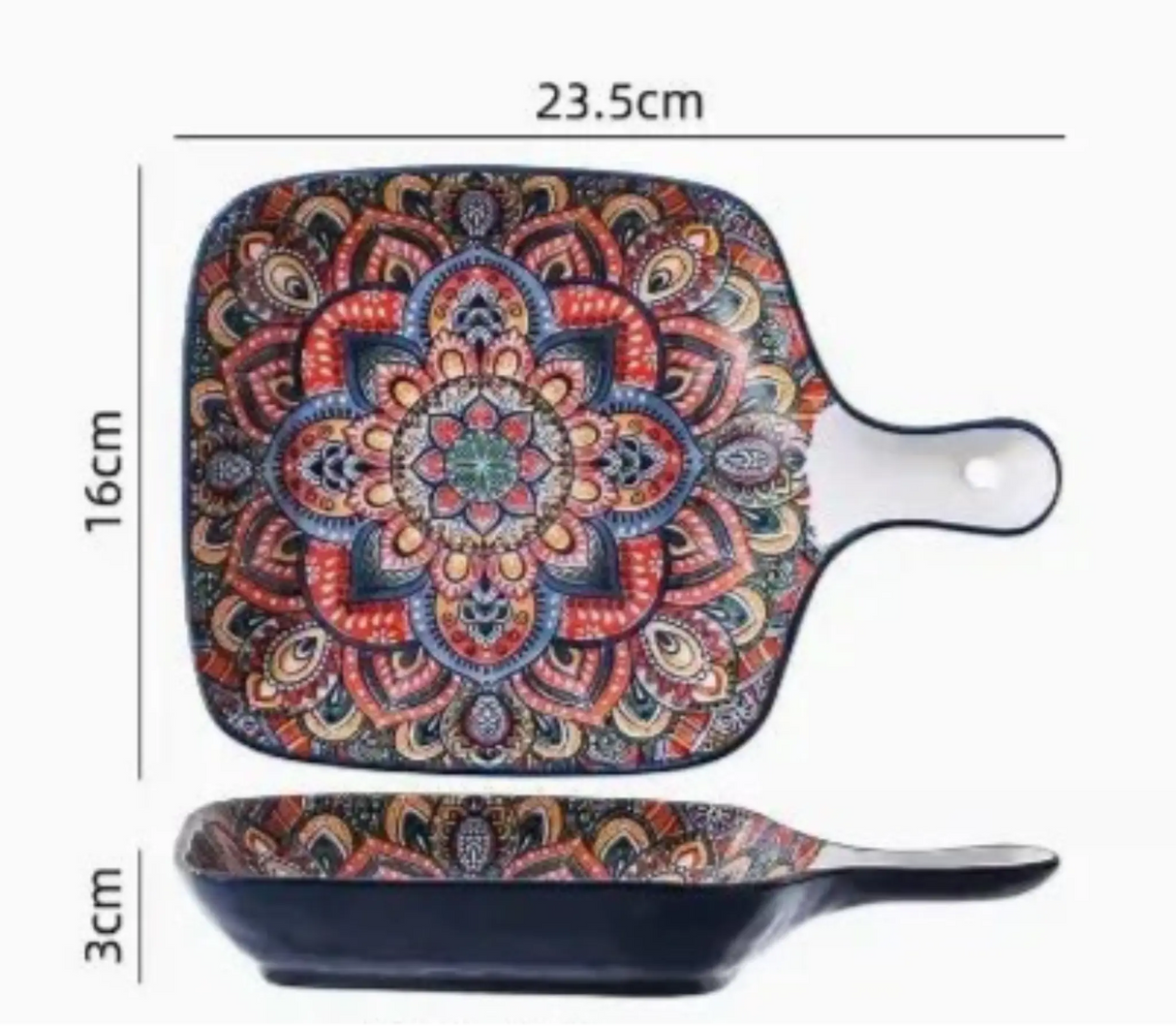 New Bohemian Style Ceramic Household Dishes with Handles - Julia M LifeStyles