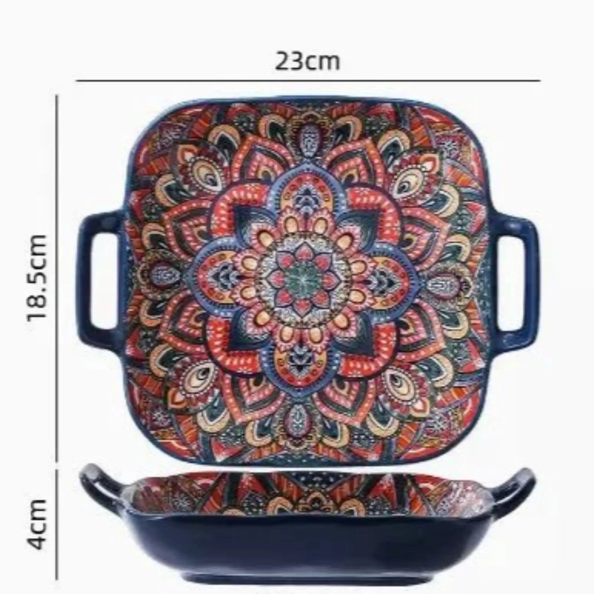 New Bohemian Style Ceramic Household Dishes with Handles - Julia M LifeStyles