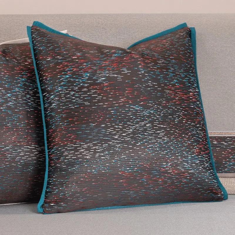 Modern Minimalist Sofa Cushion Patchwork Affordable Luxury Style Fancy Living Room Waist Pillow Bed Head Backrest Cushion with Core - Julia M LifeStyles