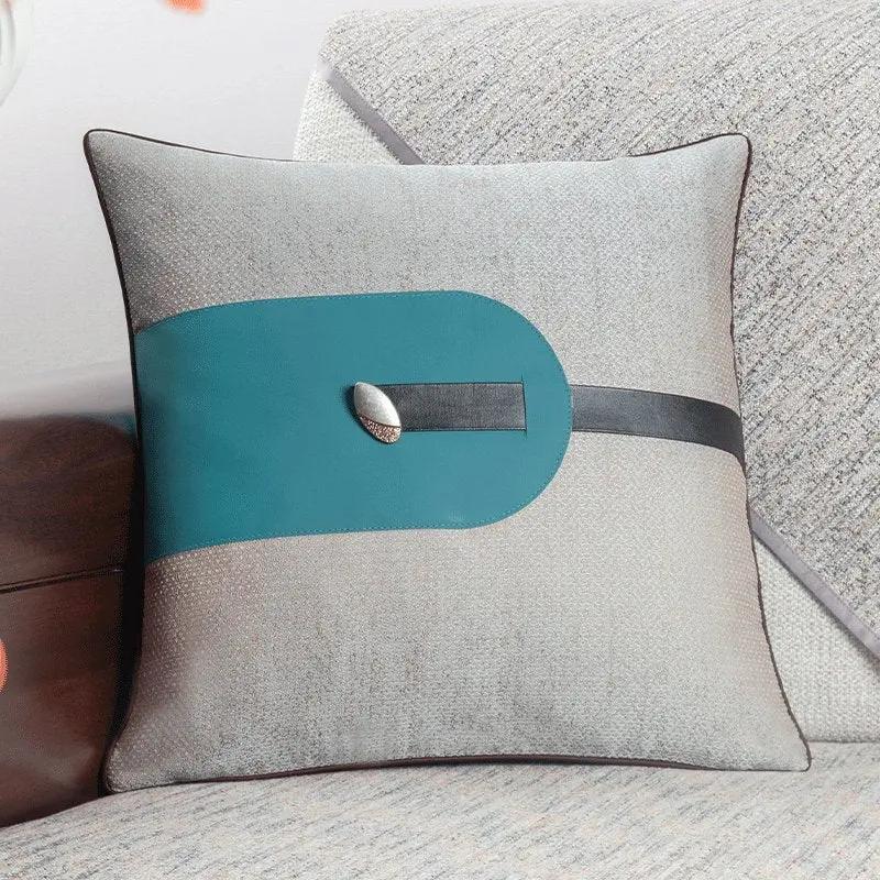Modern Minimalist Sofa Cushion Patchwork Affordable Luxury Style Fancy Living Room Waist Pillow Bed Head Backrest Cushion with Core - Julia M LifeStyles