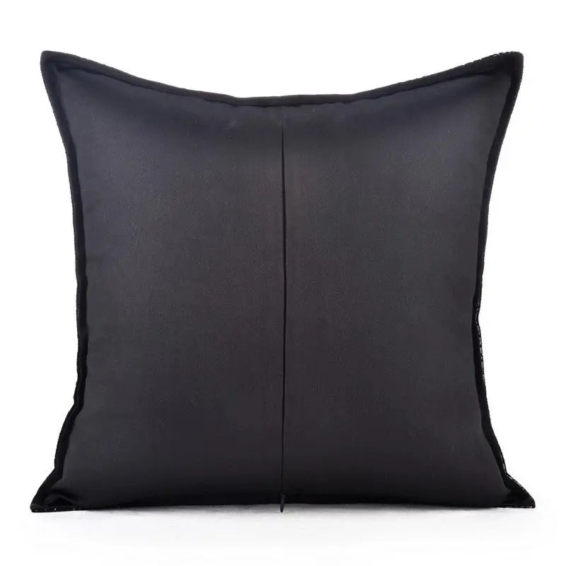 Model Room Pillow Korean Style Square Pillow Black and White Plaid Striped Woolen Cushion Soft House Sofa Bay Window Pillow - Julia M LifeStyles