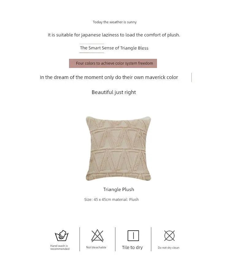 Scandinavian Ins Accessible Luxury Stuffed Pillow Living Room Sofa Cushion Lumbar Pillow Bed Head Backrest Cushion Pillow Cover without Core - Julia M LifeStyles