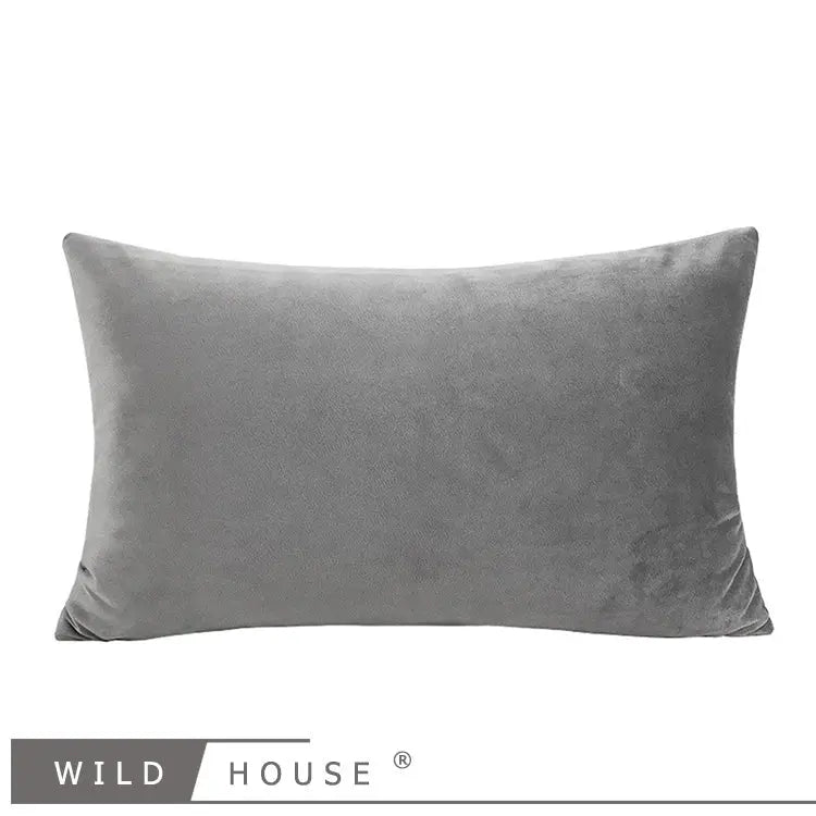 Wild House Modern Light Luxury Gray Leather Stitching Pillow Metal Buckle Decorative Cushions Sofa Cushion Sets - Julia M LifeStyles