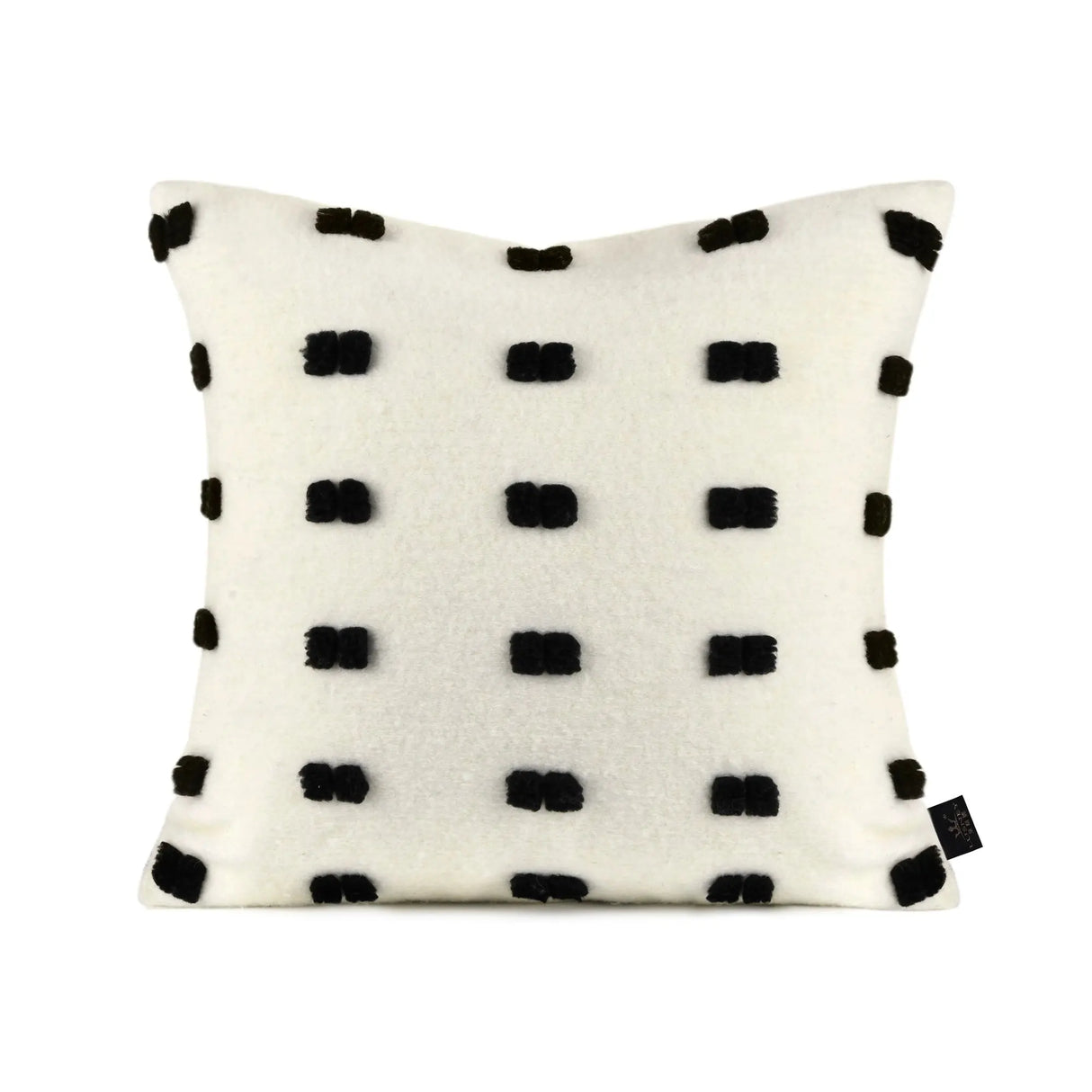Chic Black and White Orange Accent High-End Cushion - Julia M LifeStyles