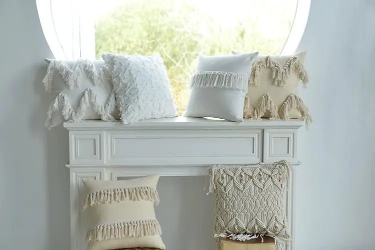 Affordable Luxury Style Tassel Bohemia B & B Living Room Pillow - Julia M LifeStyles