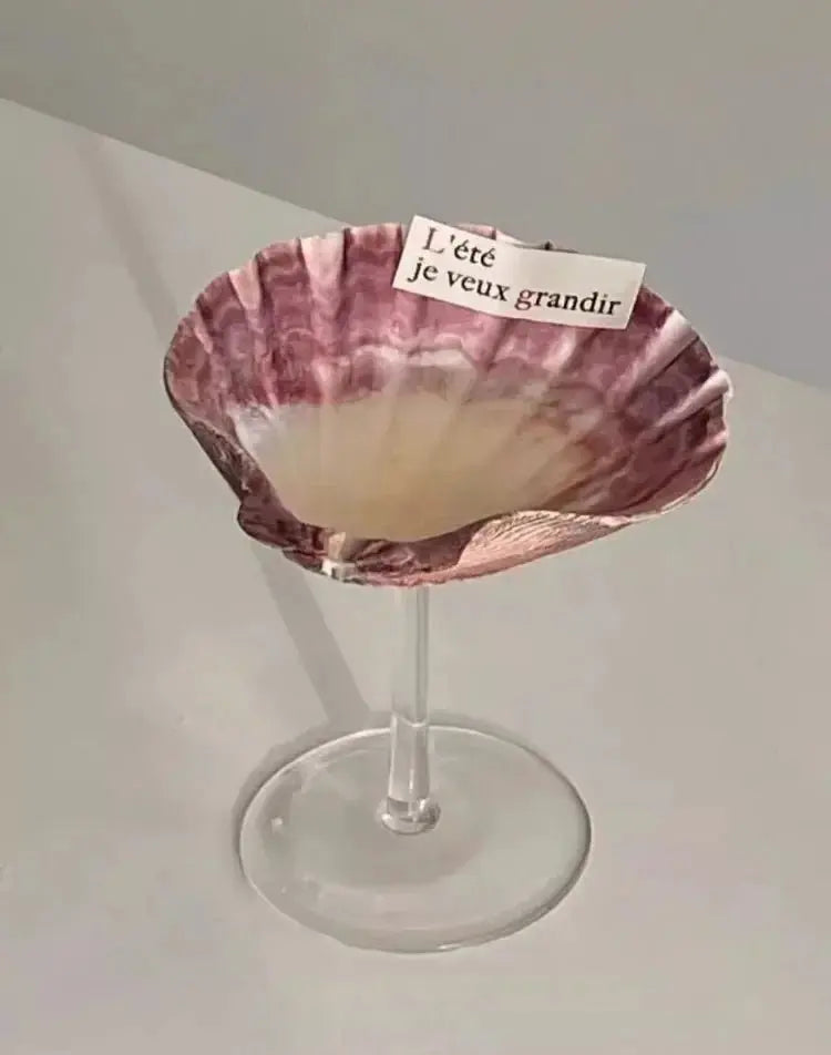 Vintage Shell & Metal Champagne Glasses Set - Julia M LifeStyles