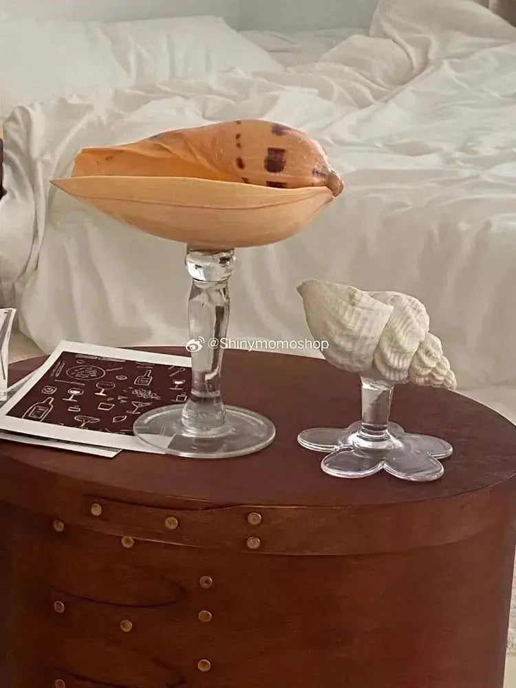 Vintage Shell & Metal Champagne Glasses Set - Julia M LifeStyles