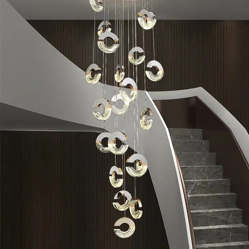 Modern C-type Crystal Pendant Lamp for Luxury Interiors - Julia M LifeStyles