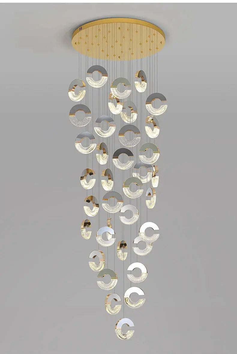 Modern C-type Crystal Pendant Lamp for Luxury Interiors - Julia M LifeStyles