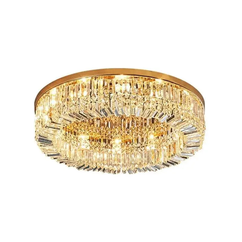 Luxury Modern Minimalist Crystal Glass Round Ceiling Chandelier - Julia M LifeStyles