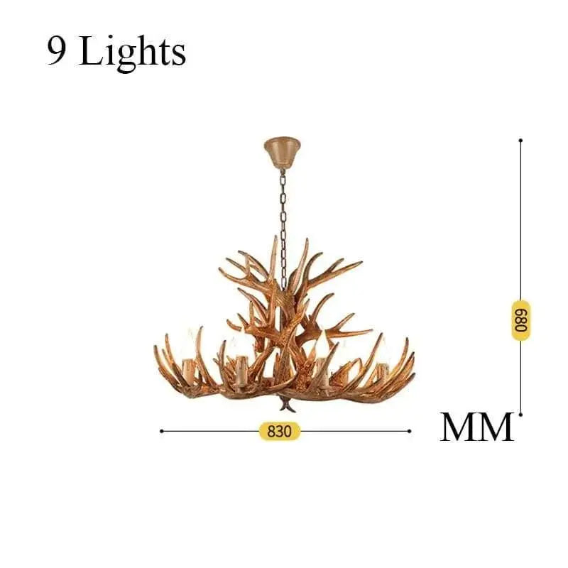 Modern Antlers Pendant - Illuminate Your Space - Julia M LifeStyles