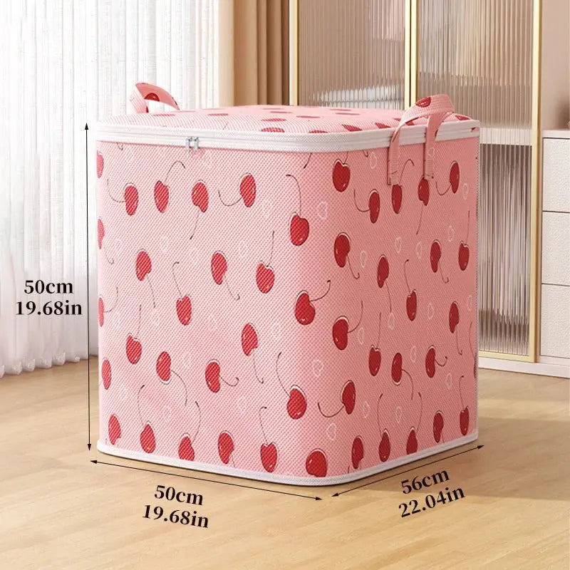 Large capacity clothing storage bag Portable clothing quilt storage bag Bedroom organizer foldable dust-proof quilt zipper bag - Julia M LifeStyles