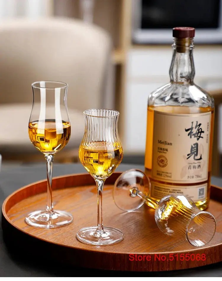 Japanese Crystal Harp Stripe Whisky Goblet - Julia M LifeStyles