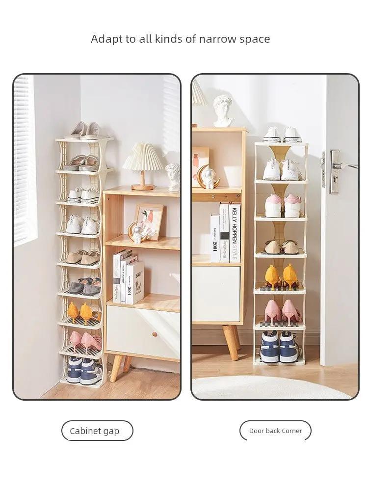 Indoor Small Narrow Gap Entrance Dormitory Good-looking Shoe Rack - Julia M LifeStyles