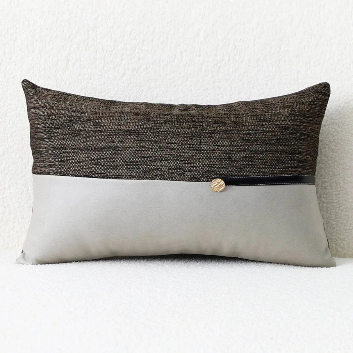 Accessible Luxury Wind Black Geometric Fox Fur Pillow Cover - Julia M LifeStyles