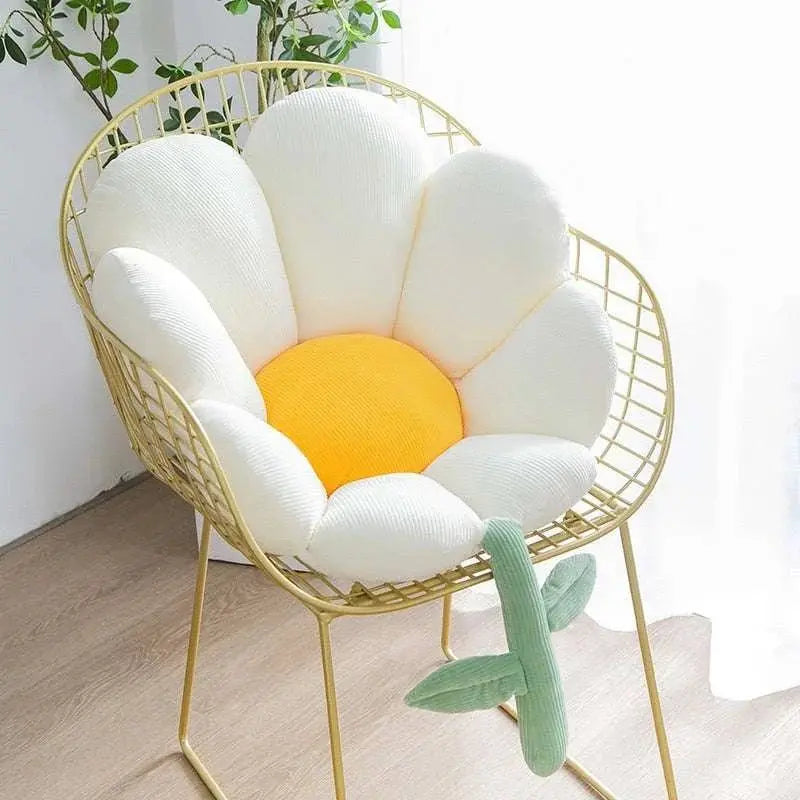 Daisy Flower Plush Toy Flower Throw Pillow Cushion - Julia M LifeStyles