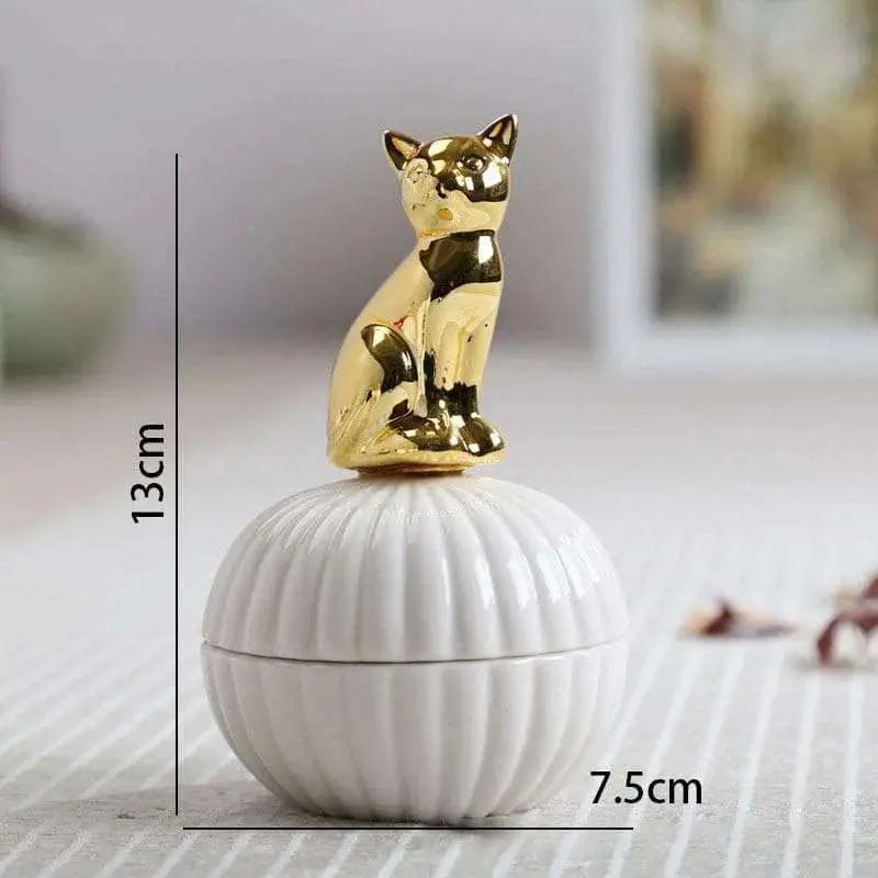 Eco-Chic Ceramic Animal Jar - Julia M LifeStyles
