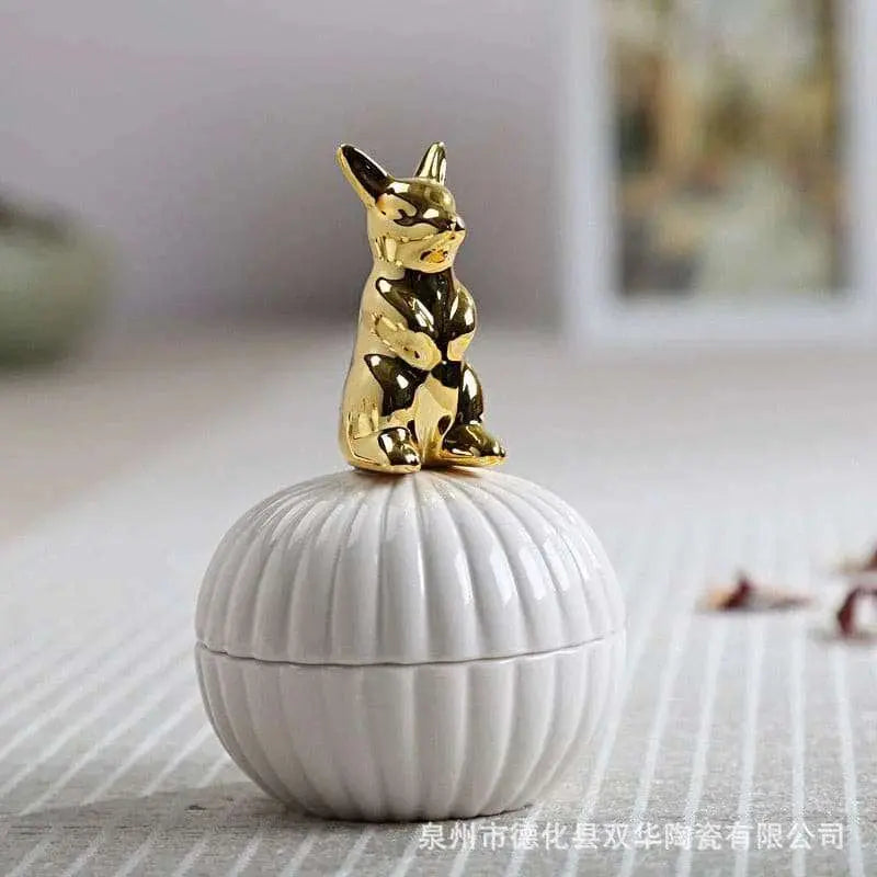 Eco-Chic Ceramic Animal Jar - Julia M LifeStyles