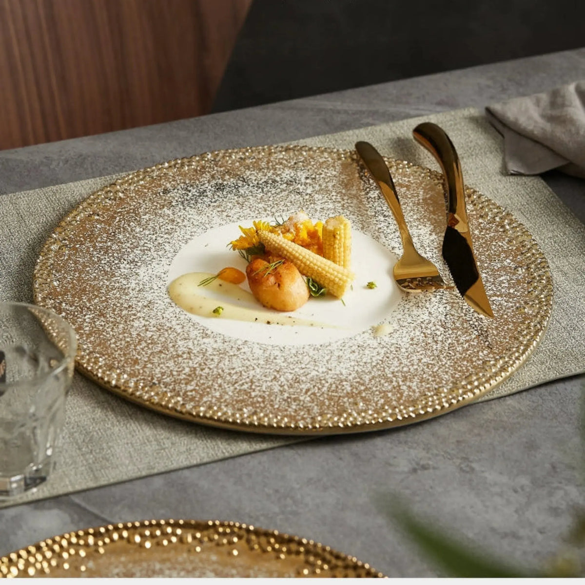 Flat Tray Fancy Steak Meal Dish For Home Creative and Slightly Luxury Western Tableware Ceramic Plate - Julia M LifeStyles