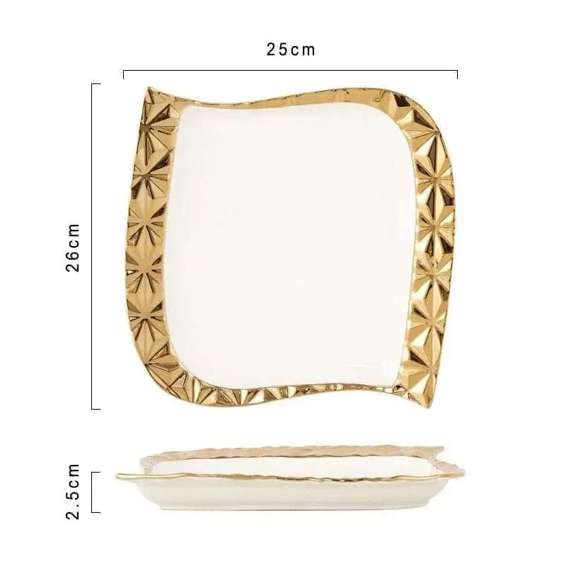 irregular decor Western restaurant steak dish - Julia M LifeStyles